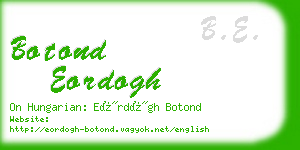 botond eordogh business card